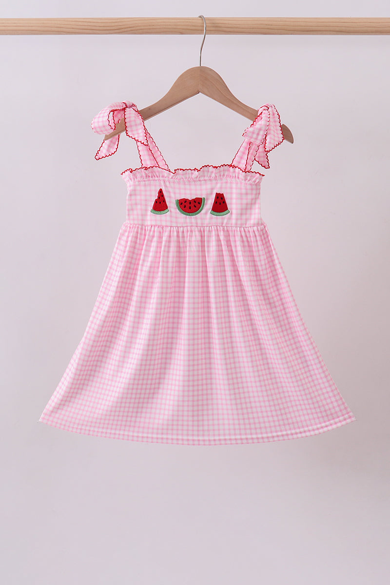 Watermelon Embroidered Dress