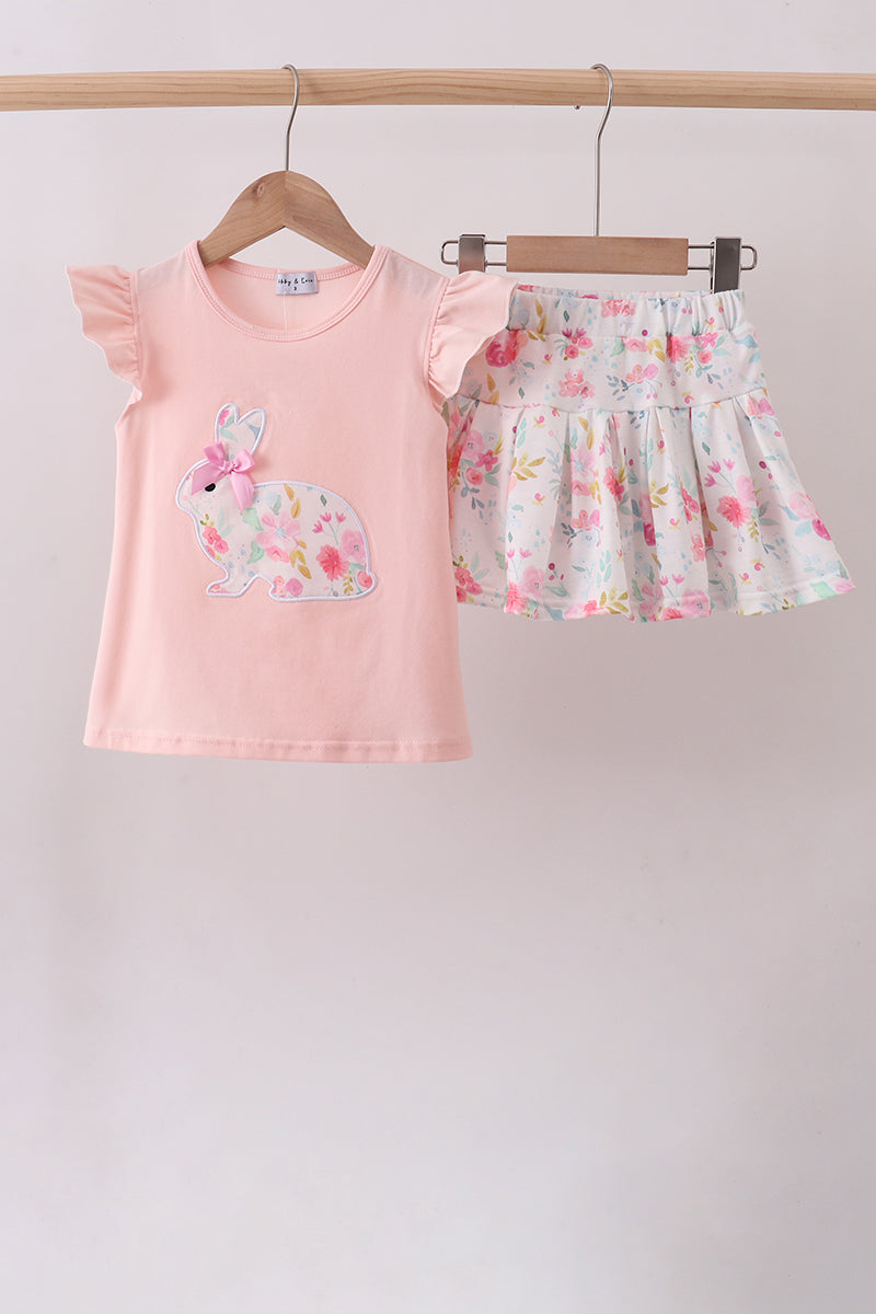 Floral Bunny Skort Set