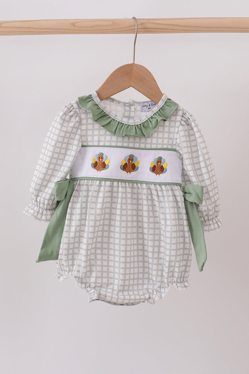 Gingham Turkey Ruffle Bubble