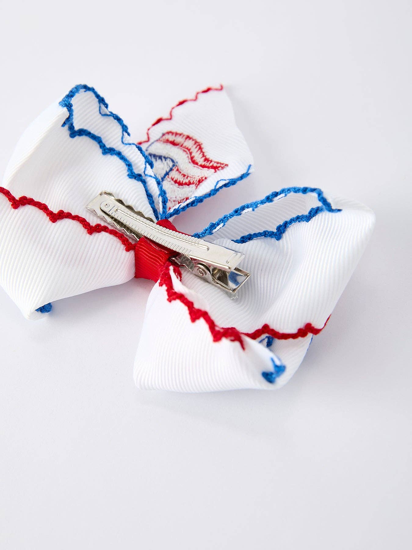 Stars & Stripes Flag Hair Bow 4.5"