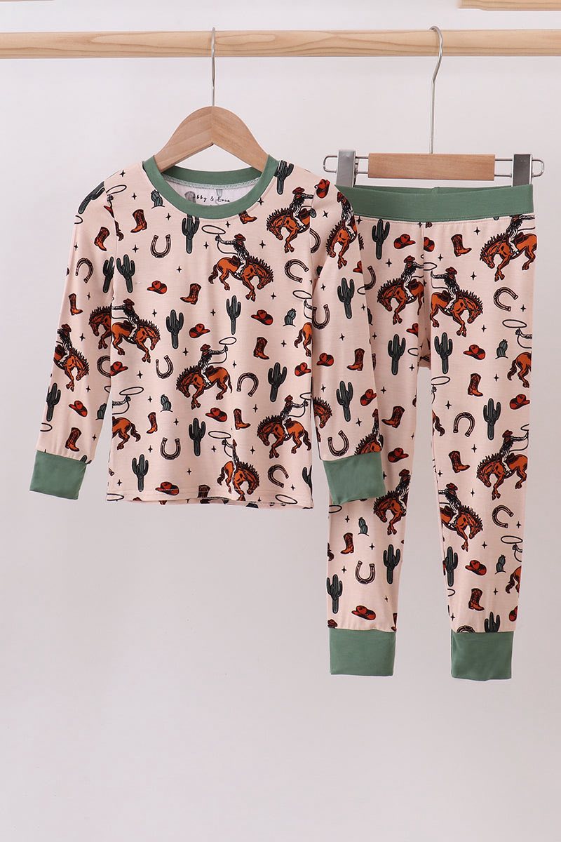 Cowboy Bamboo Pajama Pants Set
