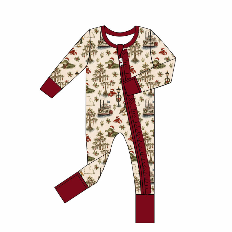 Ruffle Cajun Christmas Bamboo Zippy