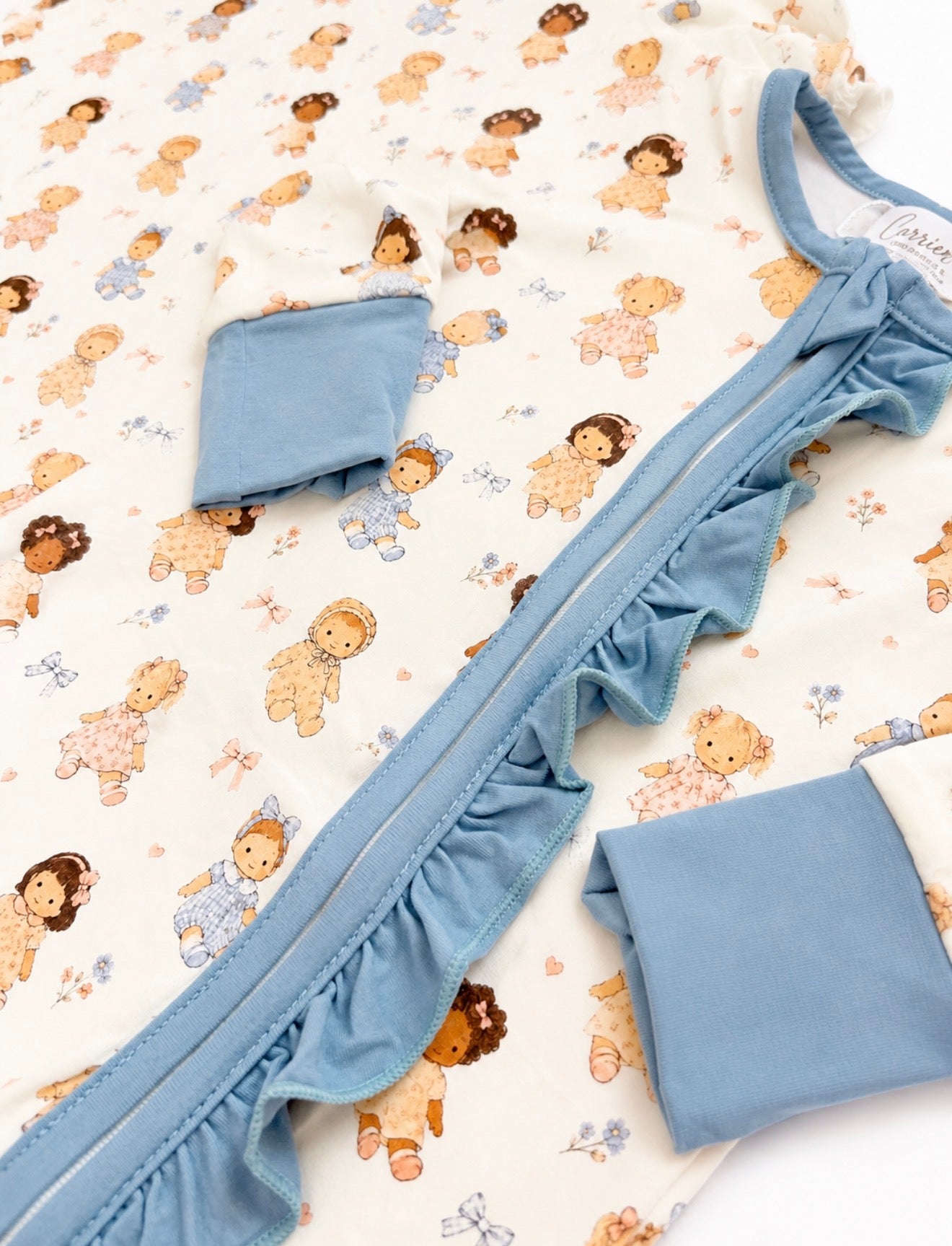 Dolly Dreams Bamboo Ruffle Zippy