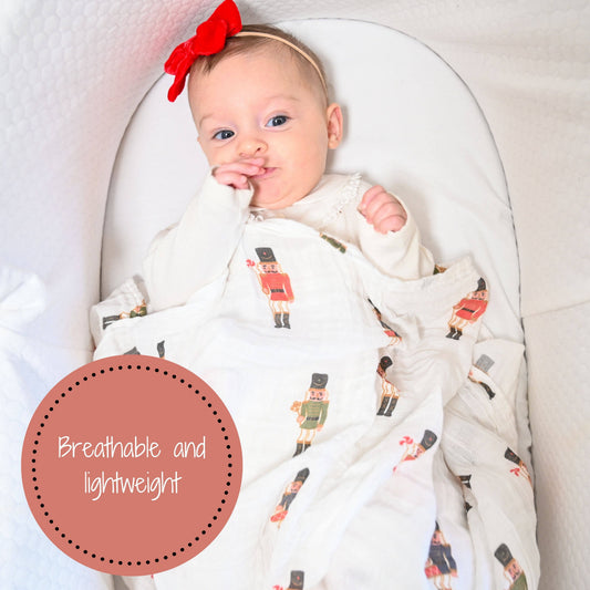 Muslin Quilt Baby & Kids Blanket Nutcracker