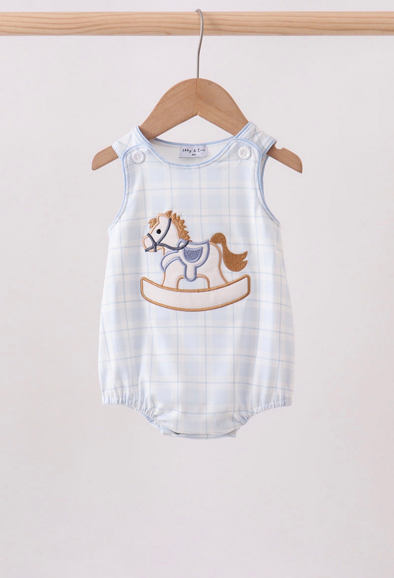 Plaid Rocking Horse Bubble