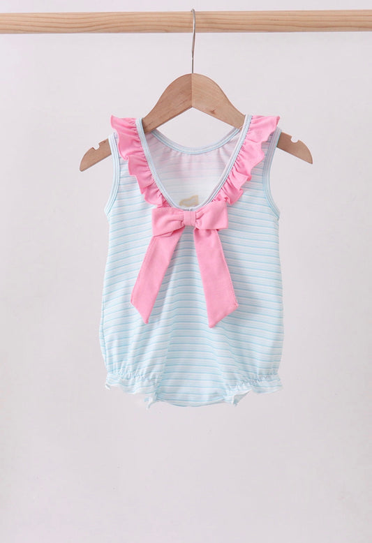 Sailboat Appliqué Ruffle Bubble