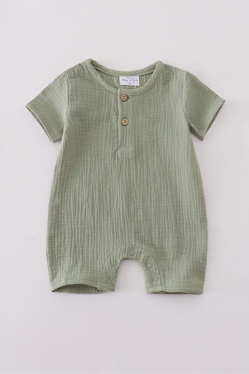 Sage Muslin Romper