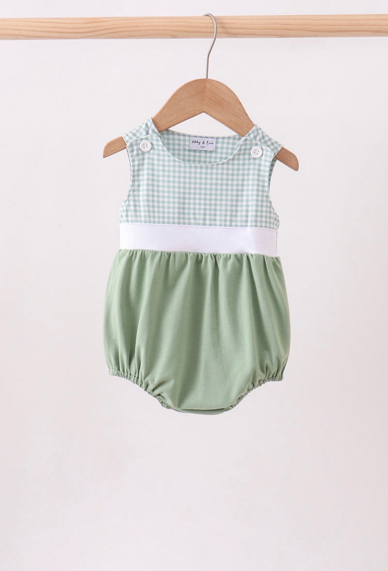 Green Gingham Bubble