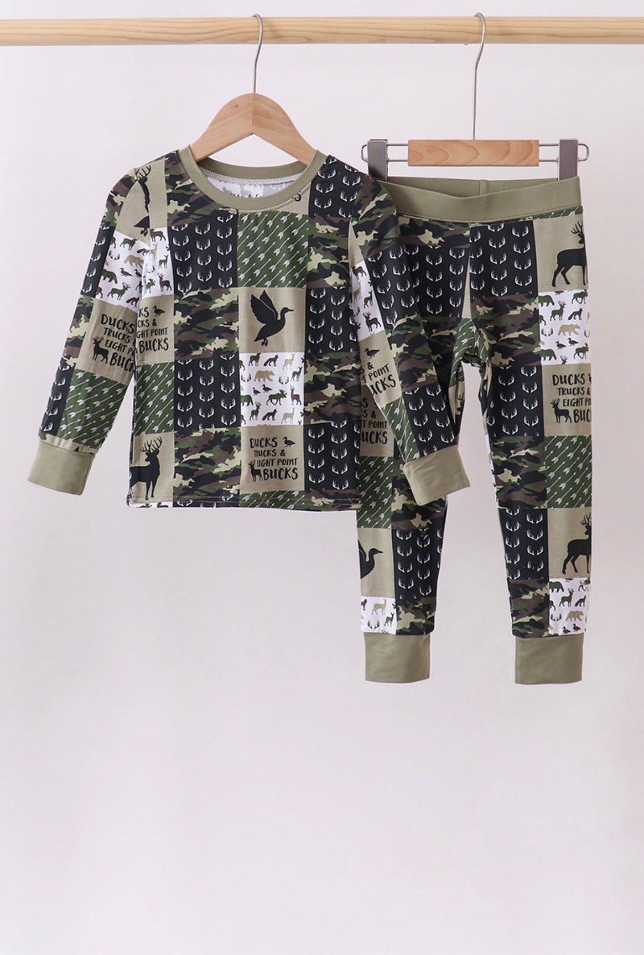 Camo Deer Bamboo Pajama Set