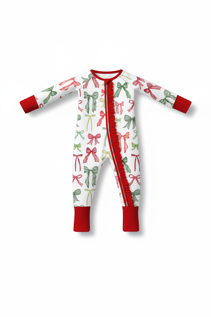 Red Bow Bamboo Sleeper