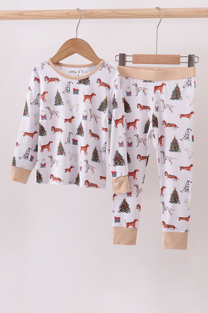 Christmas Dogs Bamboo Pajama Set