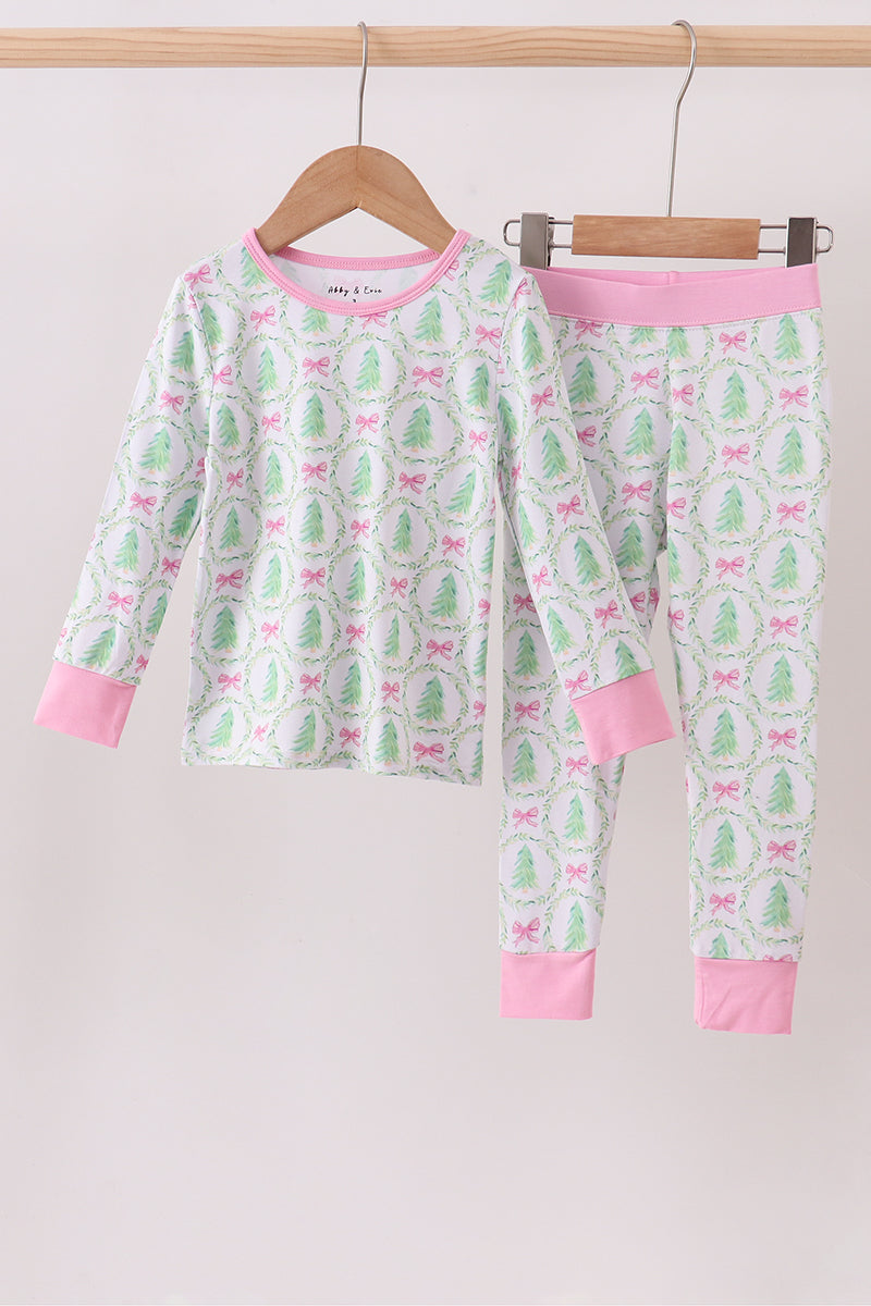 Christmas Trees & Bows Bamboo Pajama Pants Set