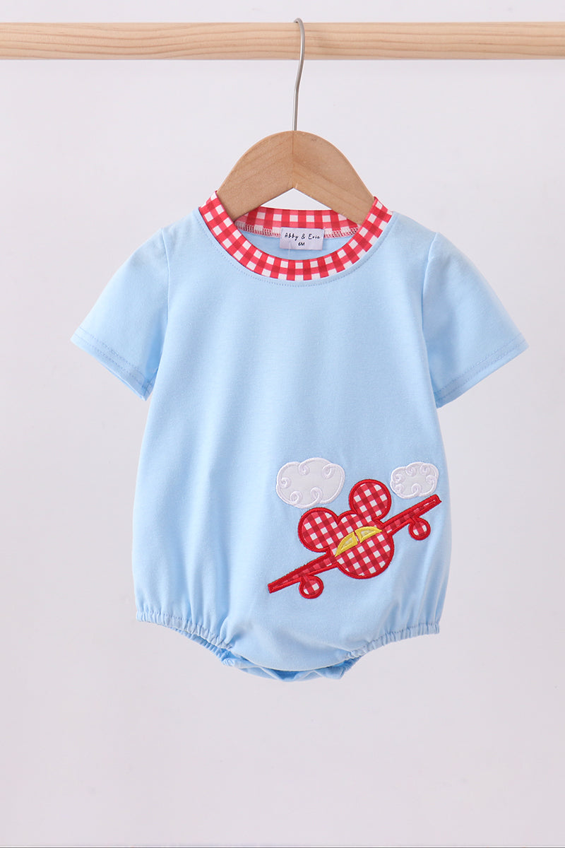 Mickey Plane Applique Bubble