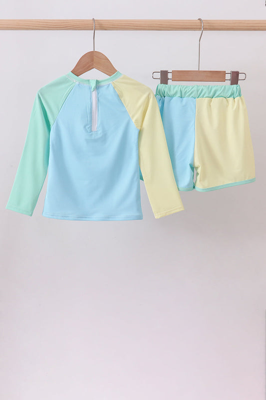 Boys Colorblock Swim Set