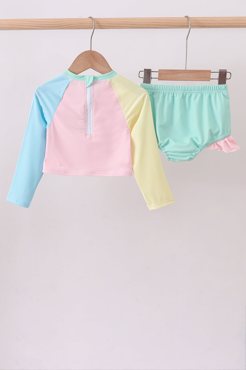 Girls Colorblock Swimsuit