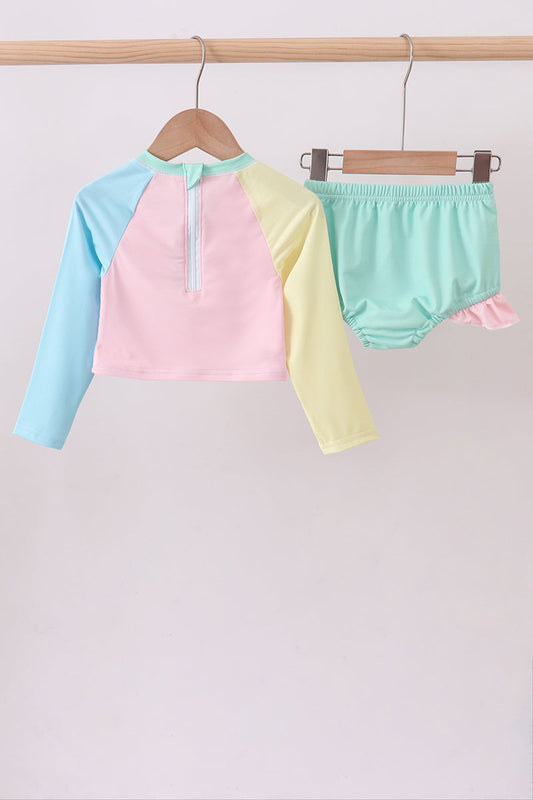 Girls Colorblock Swimsuit