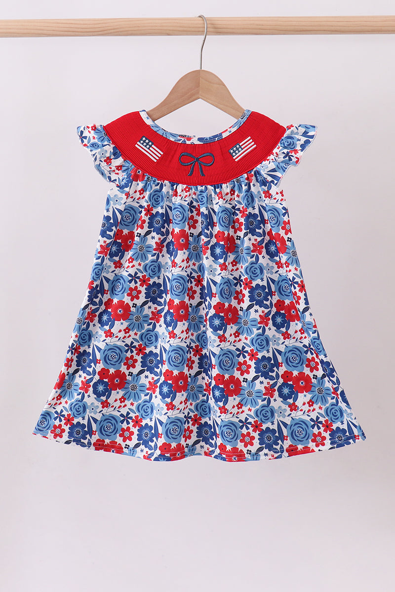 USA Floral Smocked Dress