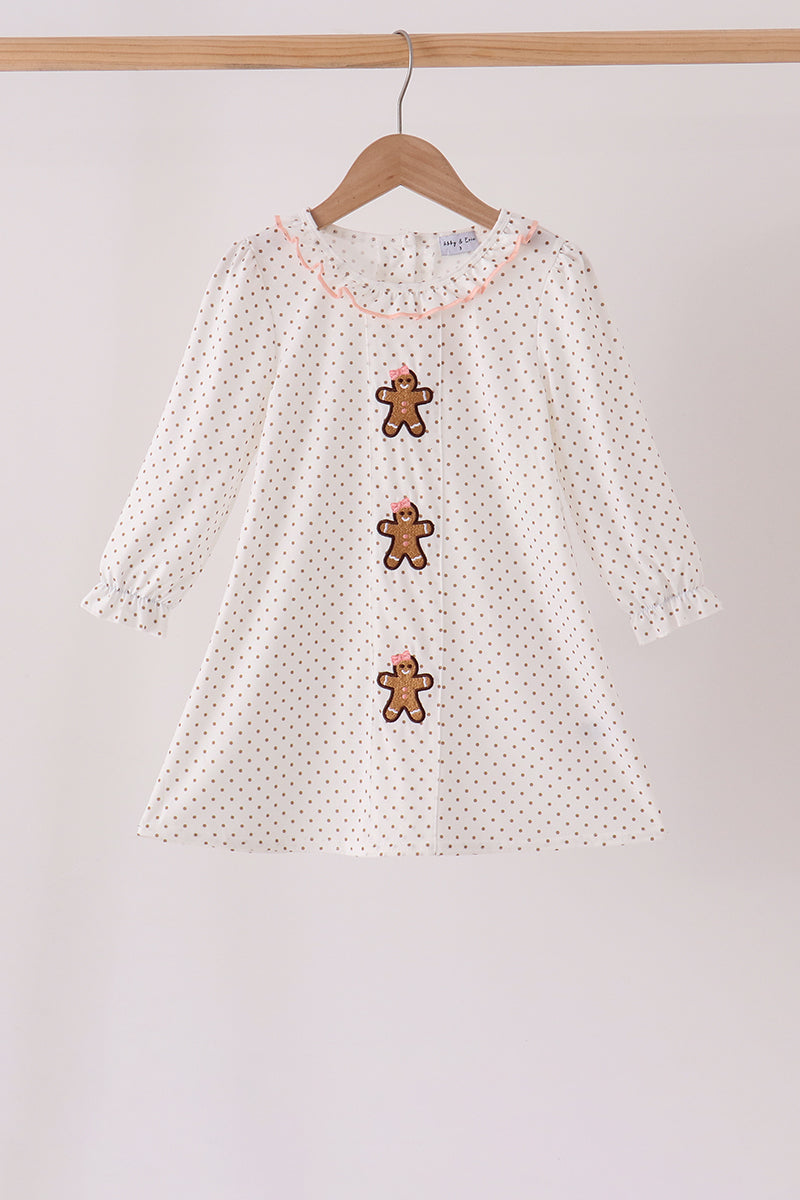 Gingerbread Embroidered Dress