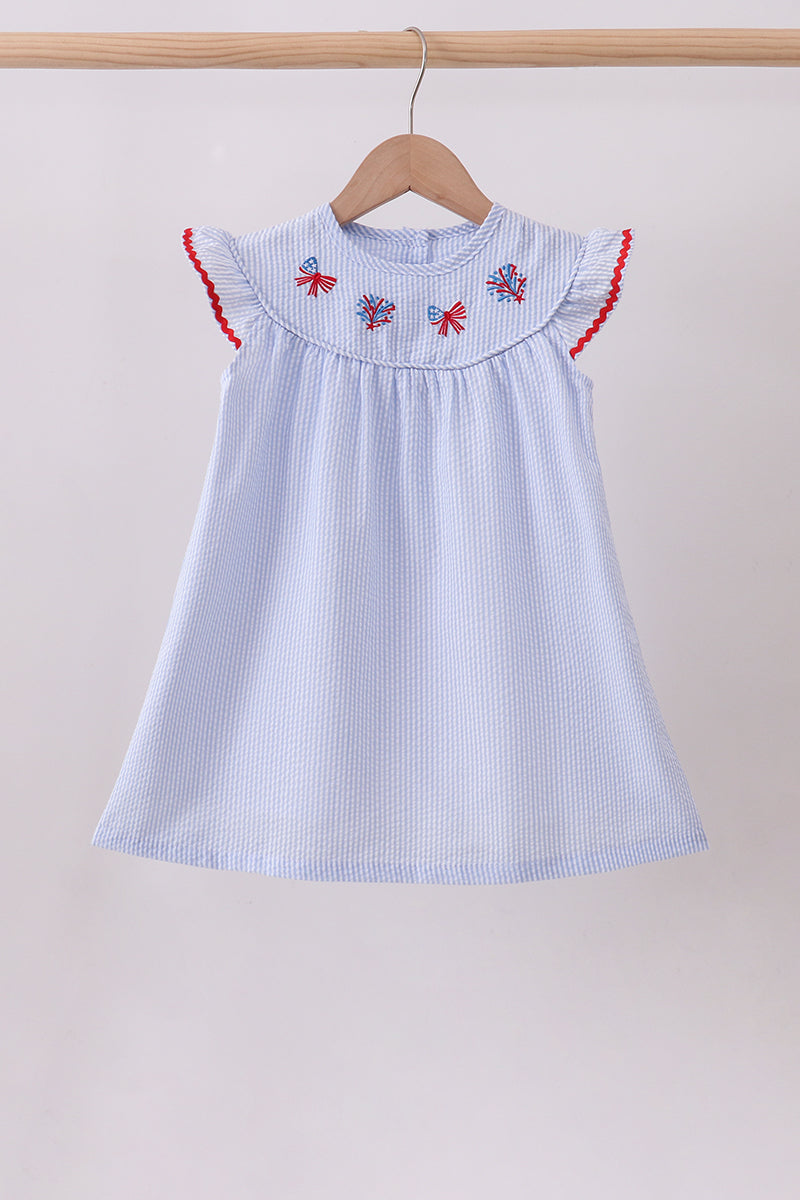 Patriotic Seersucker Dress
