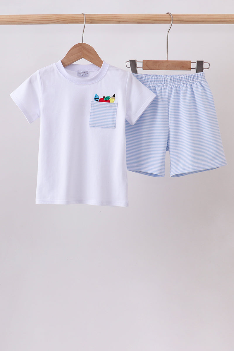 School Pocket Shorts Set
