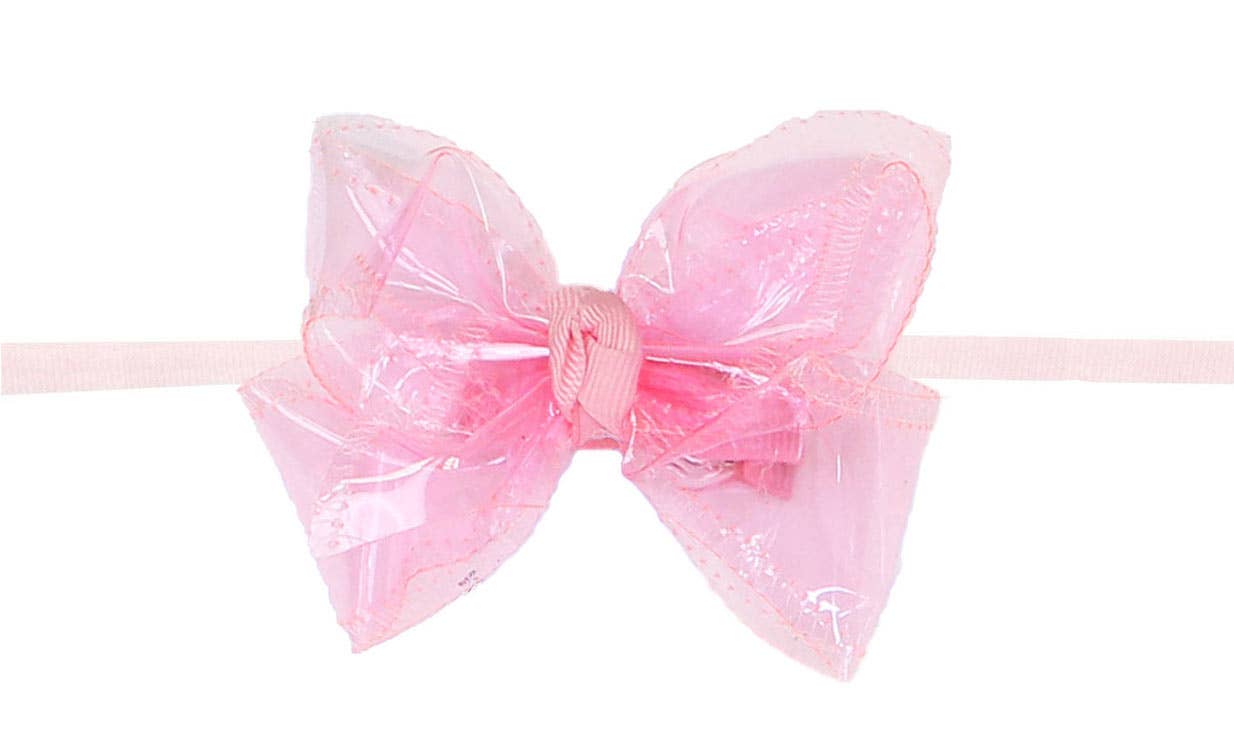 1/4" PANTYHOSE HEADBAND W/WATERPROOF BOW