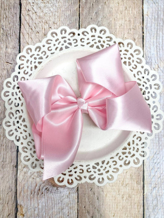 Classic Satin Hair Bows- 4.5" - Multiple Colors