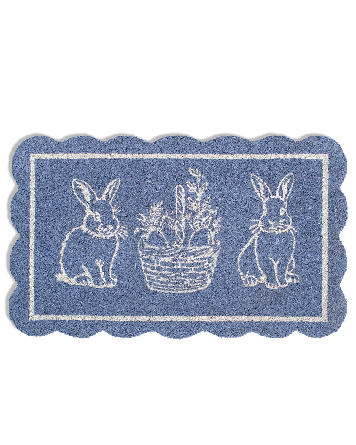 Bunny Scallop Coir Doormat