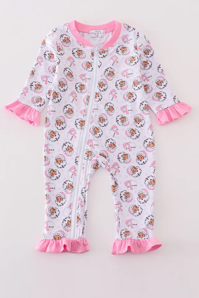 Pink Santa & Snowmen Sleeper
