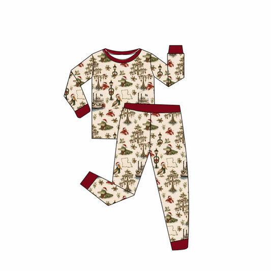 Cajun Christmas Bamboo Pajama Set