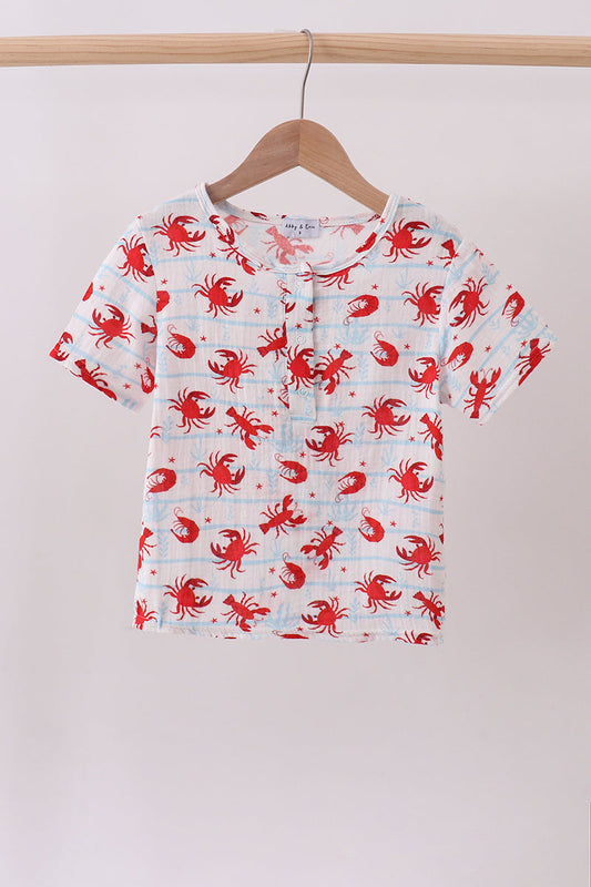 Crabs & Crawfish Muslin Shirt