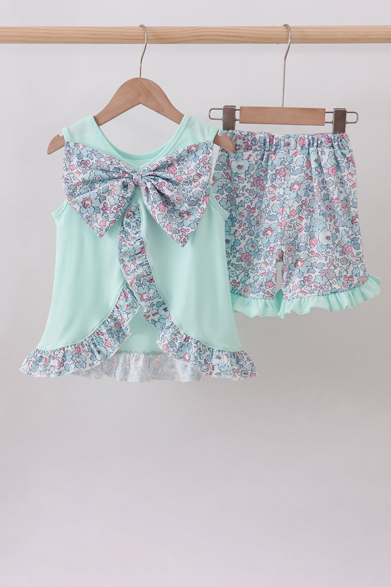 Floral Minnie Ruffle Swingback Shorts Set