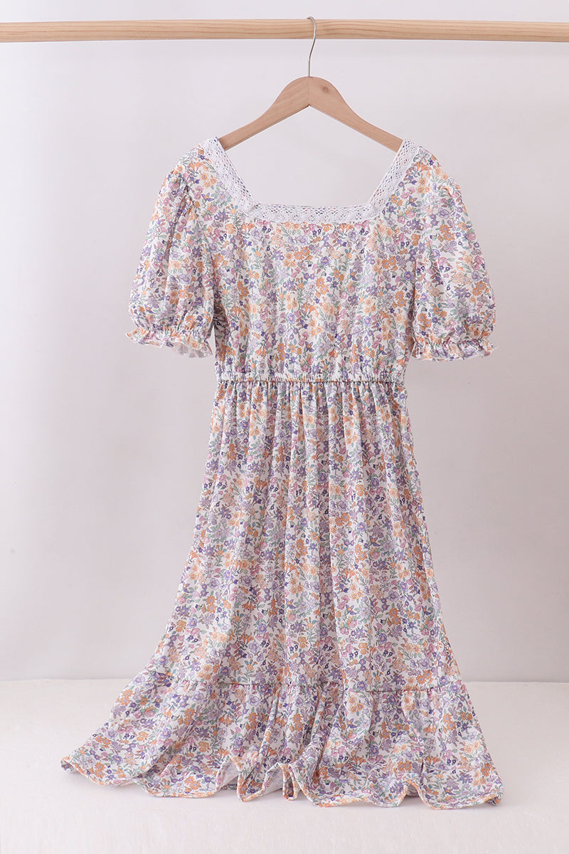 Purple Floral & Lace Mommy & Me Collection
