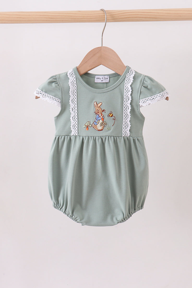 Sage Bunny embroidered Bubble