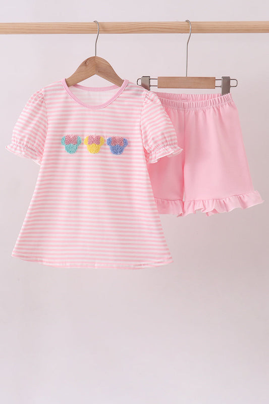 Minnie French Knot Ruffle Shorts Set