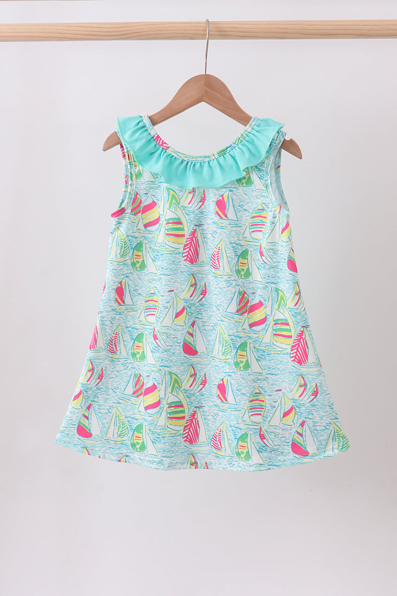 Sailboat Ruffle Dress