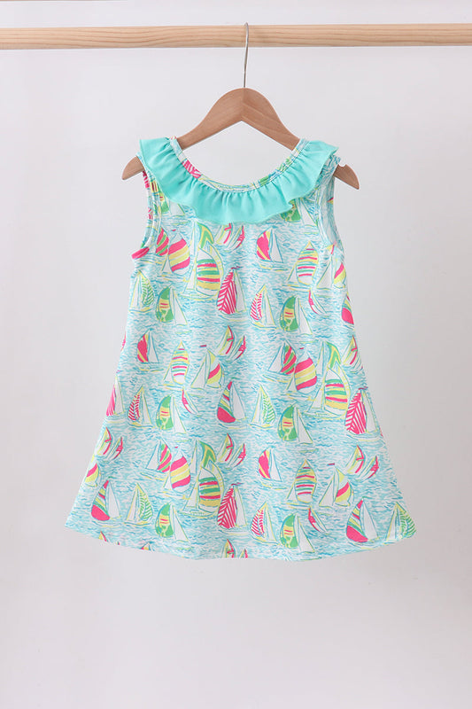 Sailboat Ruffle Dress