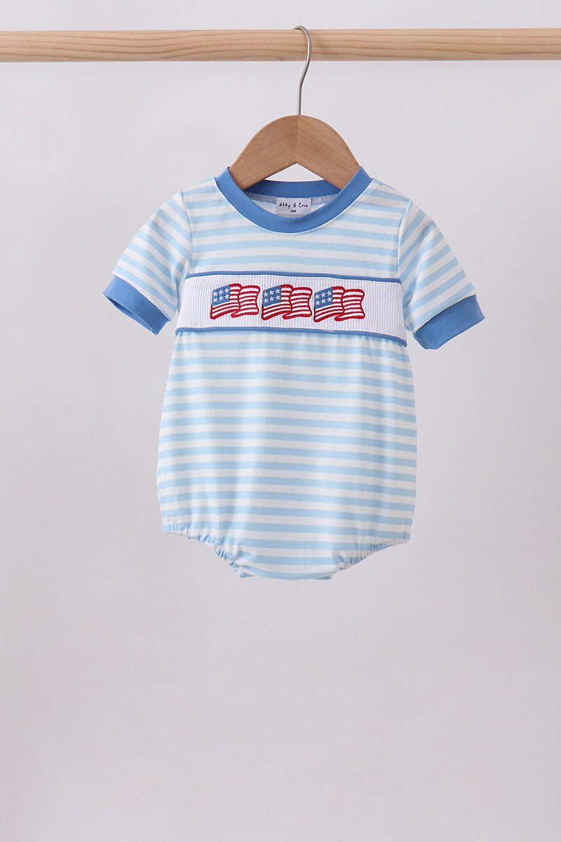 Flag Smocked Bubble