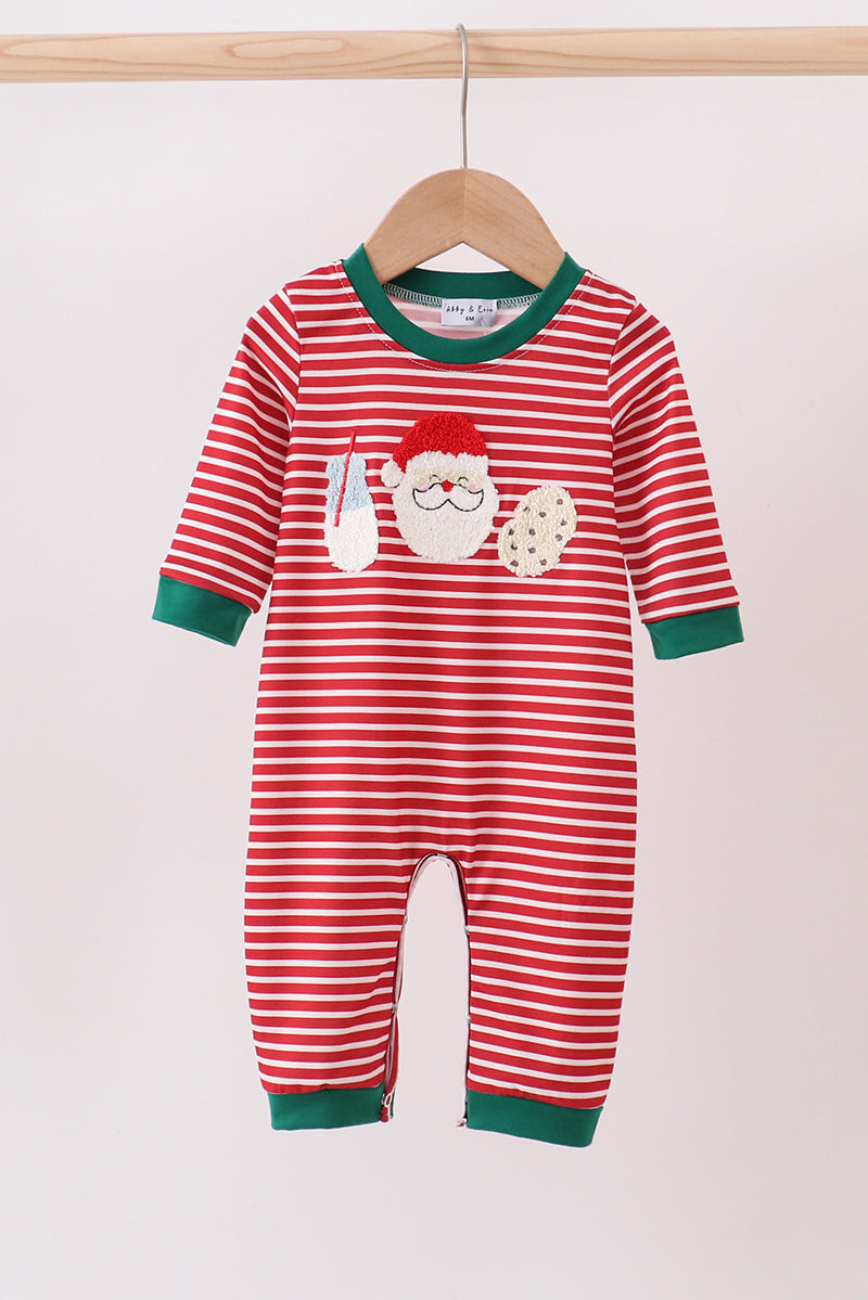 Cookies & Milk French Knot Romper