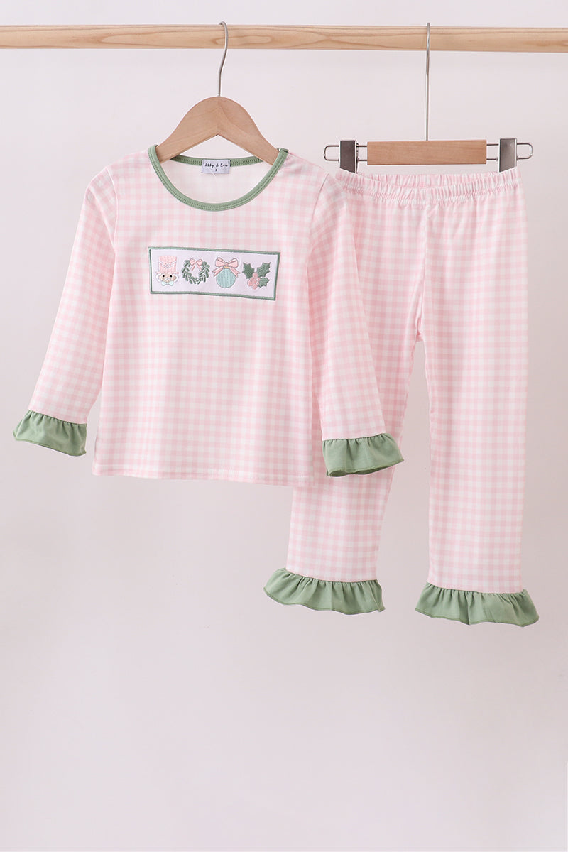 Embroidered Nutcracker Pajama Set