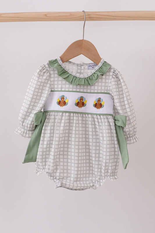 Gingham Turkey Ruffle Bubble