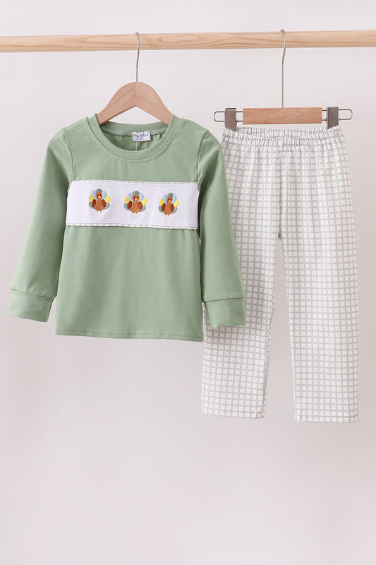 Gingham Turkey Pants Set