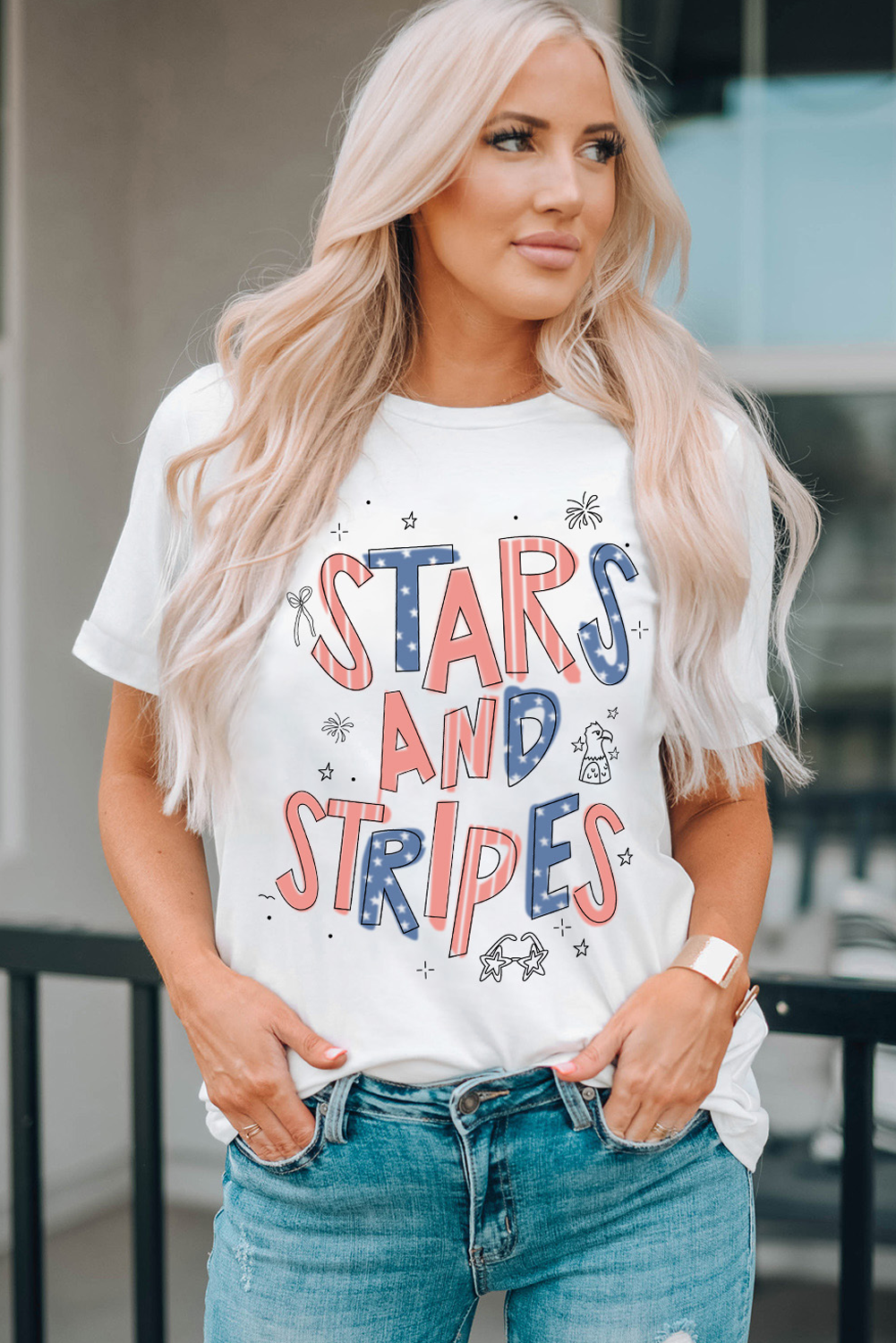 STARS AND STRIPES Graphic Tee