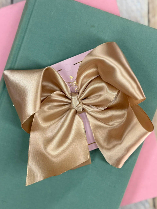 Classic Satin Hair Bows- 4.5" - Multiple Colors