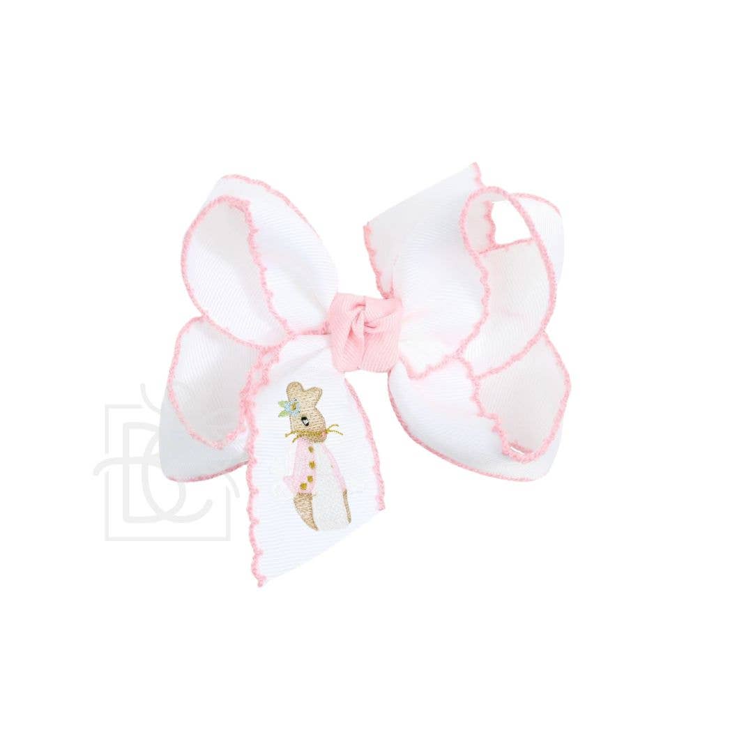 4.5" Petunia Crochet Edge Bows