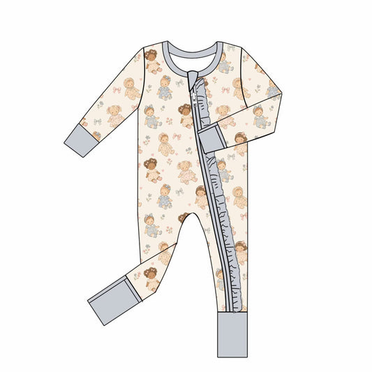 Dolly Dreams Bamboo Ruffle Zippy