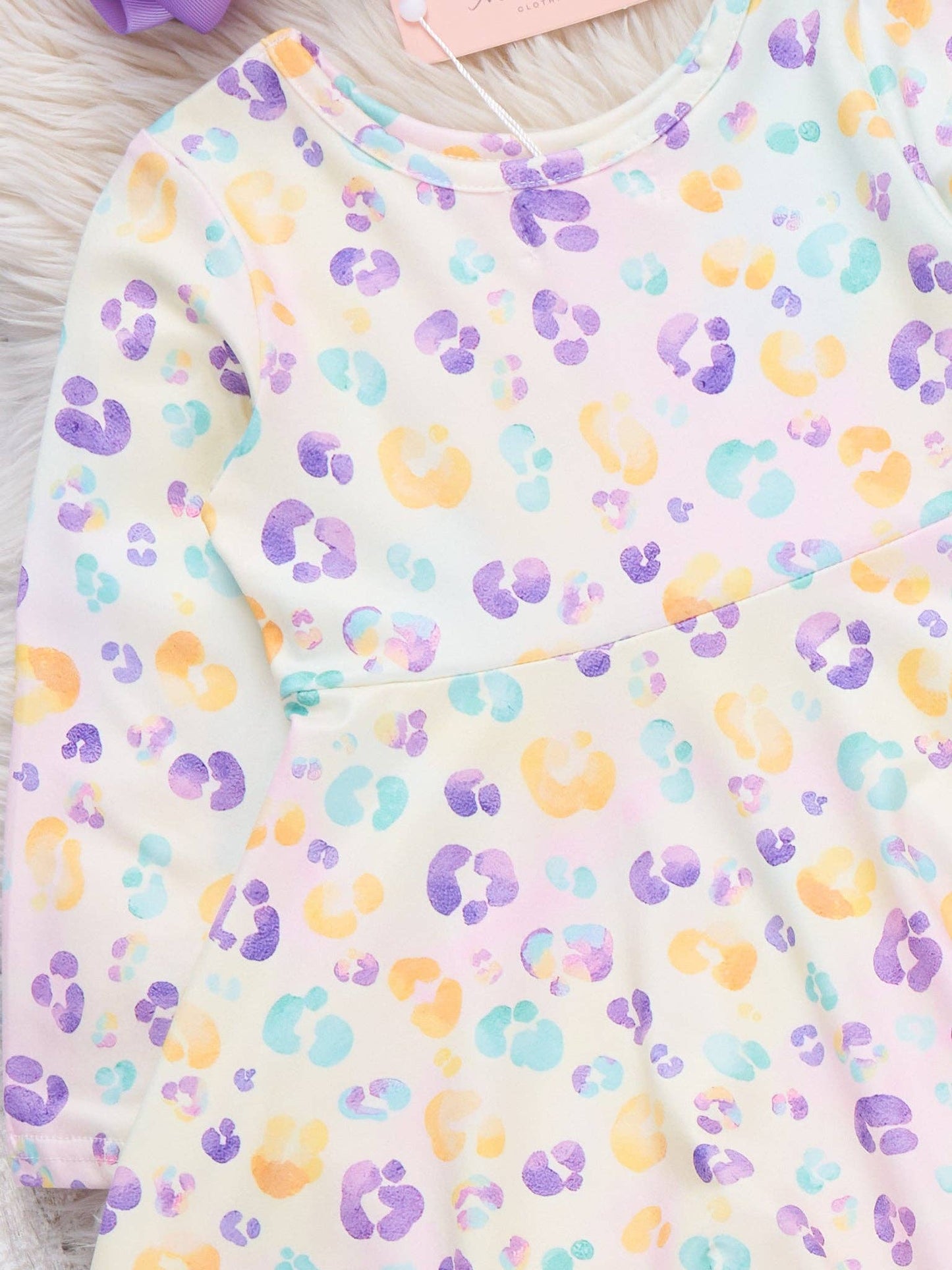 Spring Leopard Twirl Dress