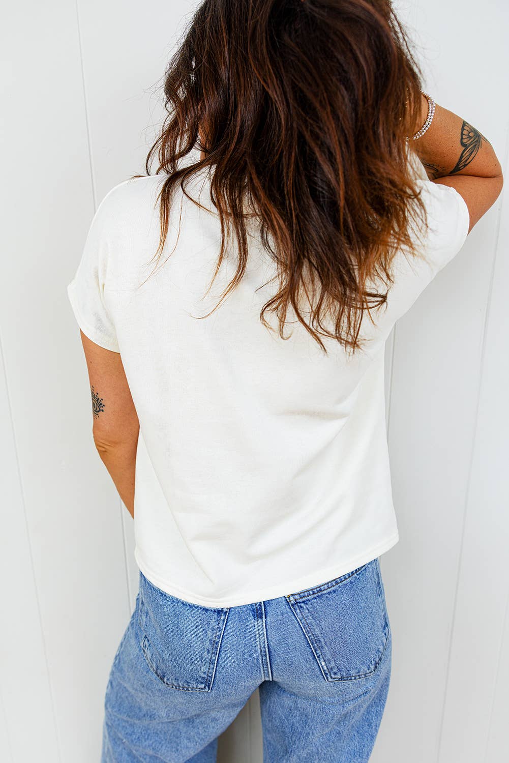 Leopard Bow Embroidered T-Shirt