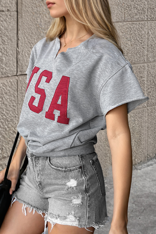 Lettering Patch Loose Tee