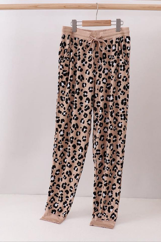 Adult Leopard Bamboo Pajama Pants