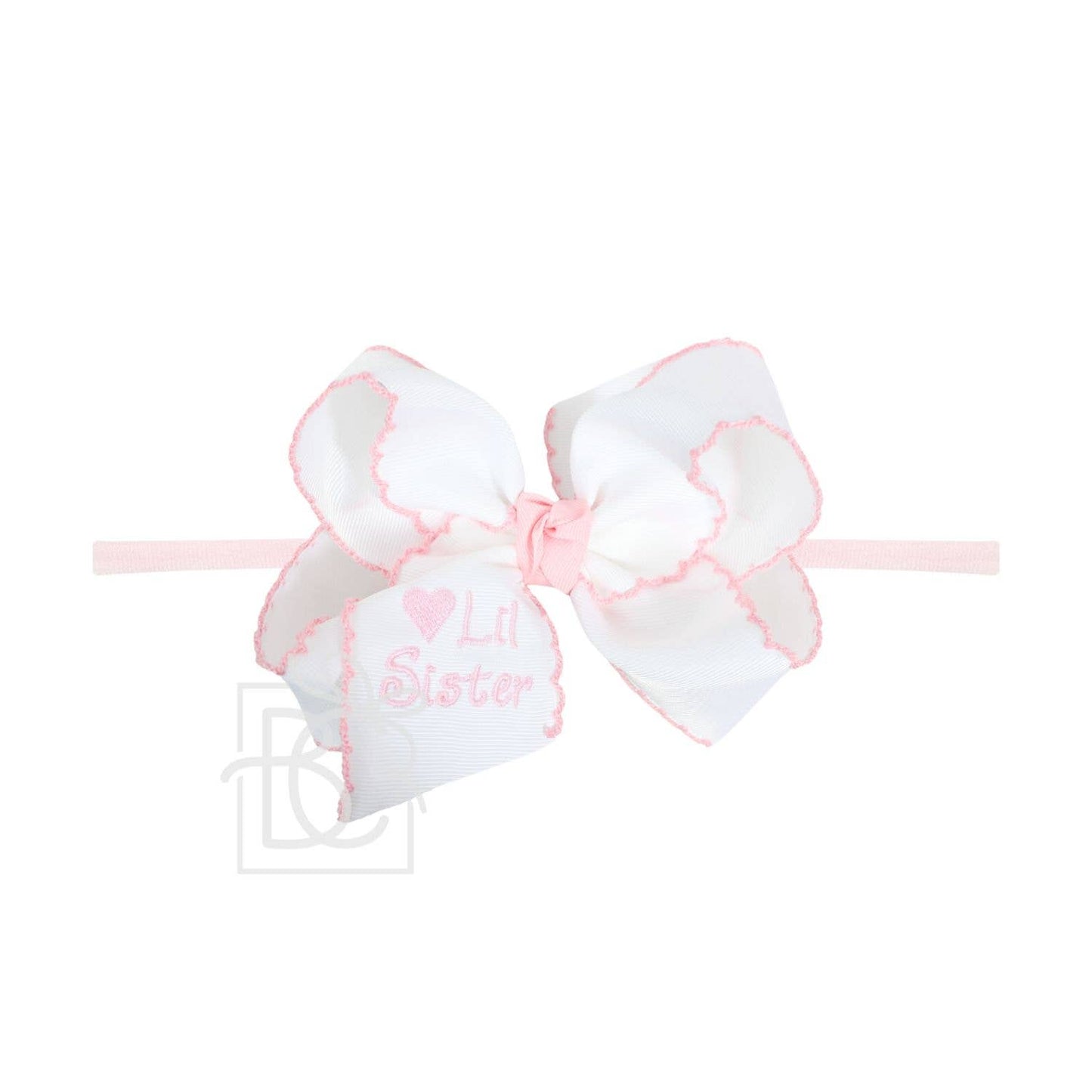 Lil Sis Headband with Embroidered Bow (2 colors)